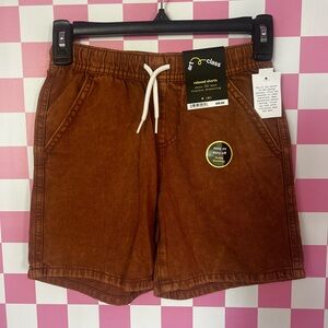 Art Class Brown Shorts with Drawstring Waist
